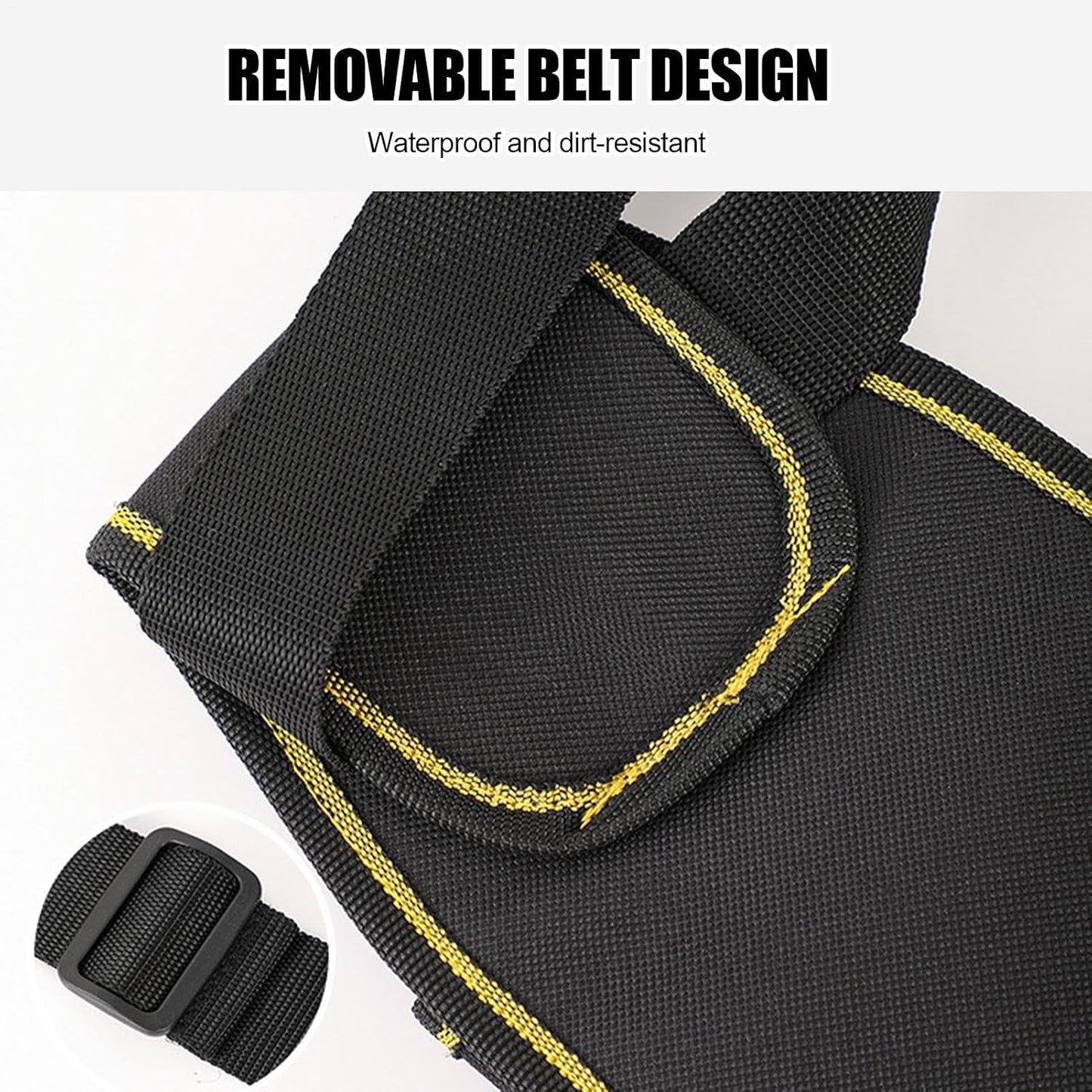 GENERIC Pochette à Outils D'électricien – Pochette De Rangement Réglable Pour L'entretien De La Construction | Sacs Porte-outils De Taille | Pour Bricoleur, Entrepreneur, Mécanicien, Plombier, Couvreur