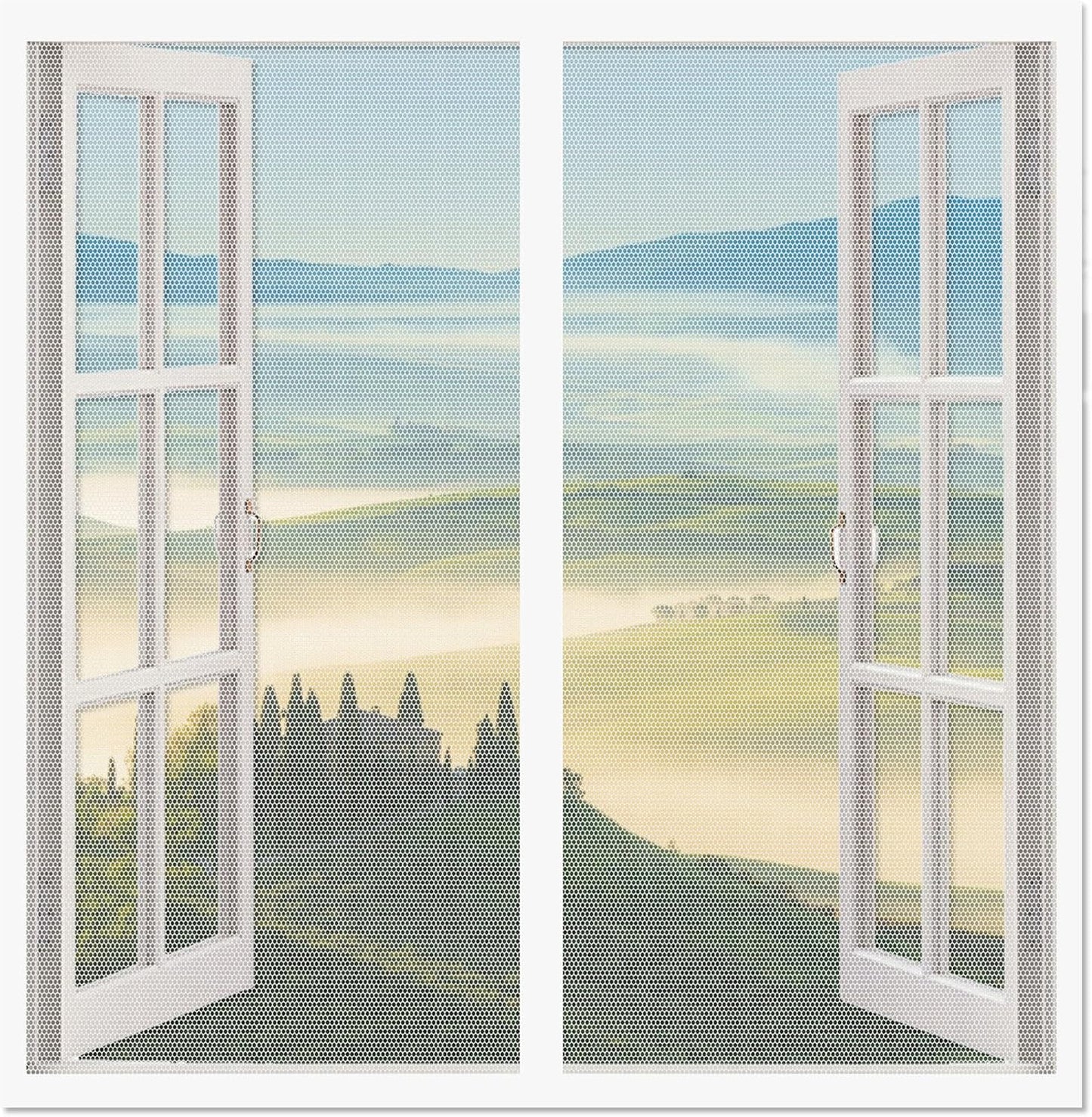  Mosquito Net Door Window 103 X 99 Cm Magnetic Mosquito Net Door Easy To Install Without Drilling For Windows Or White
