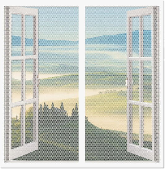  Mosquito Net Door Window 103 X 99 Cm Magnetic Mosquito Net Door Easy To Install Without Drilling For Windows Or White